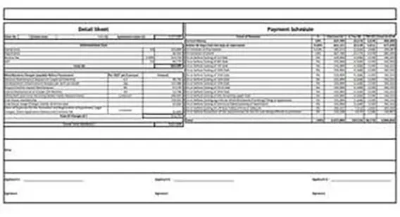 Squarefeet Green Square cost sheet preview